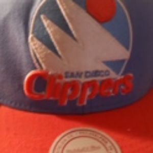 Throw back Mitchell&need San Diego clippers cap